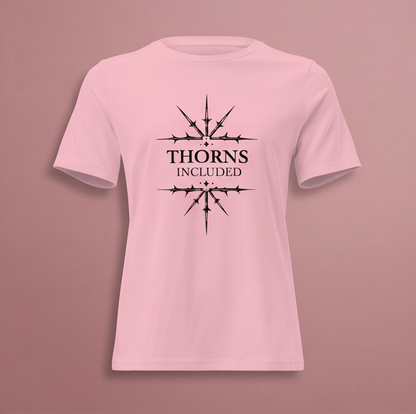 Thorns Included Relaxed shirt - black on pink