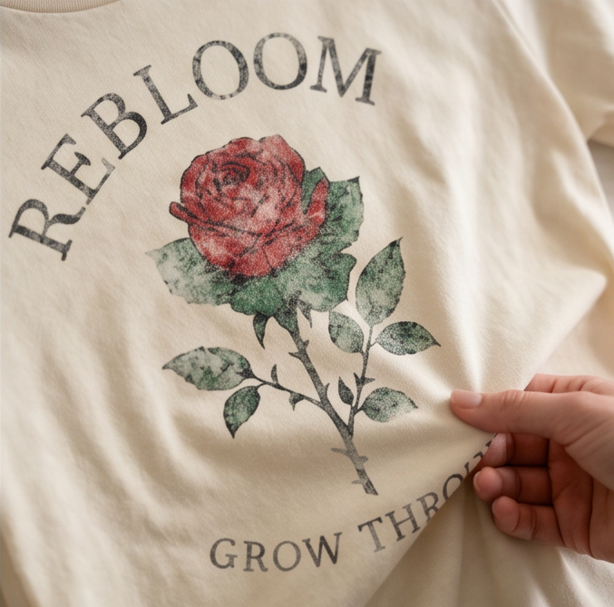 REBLOOM Relaxed T-Shirt - white