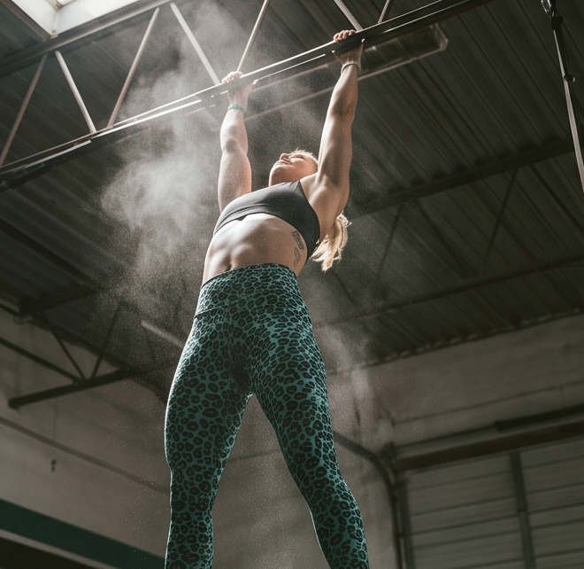 Leopard Kiss Leggings - blue