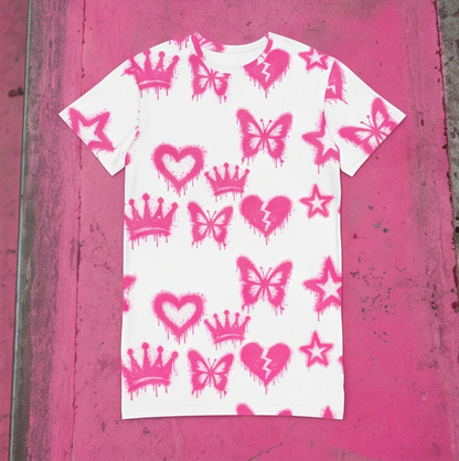 Girl Graffiti T-shirt dress
