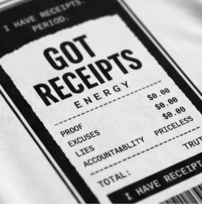 Got Receipts Energy T-shirt Dress