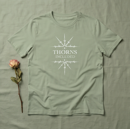 Thorns Included Relaxed Shirt - white on green