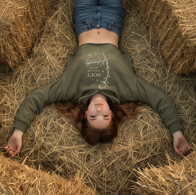 Invulnerable Crop Hoodie - green