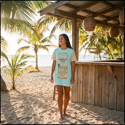 Peaceful Beach Energy T-shirt dress
